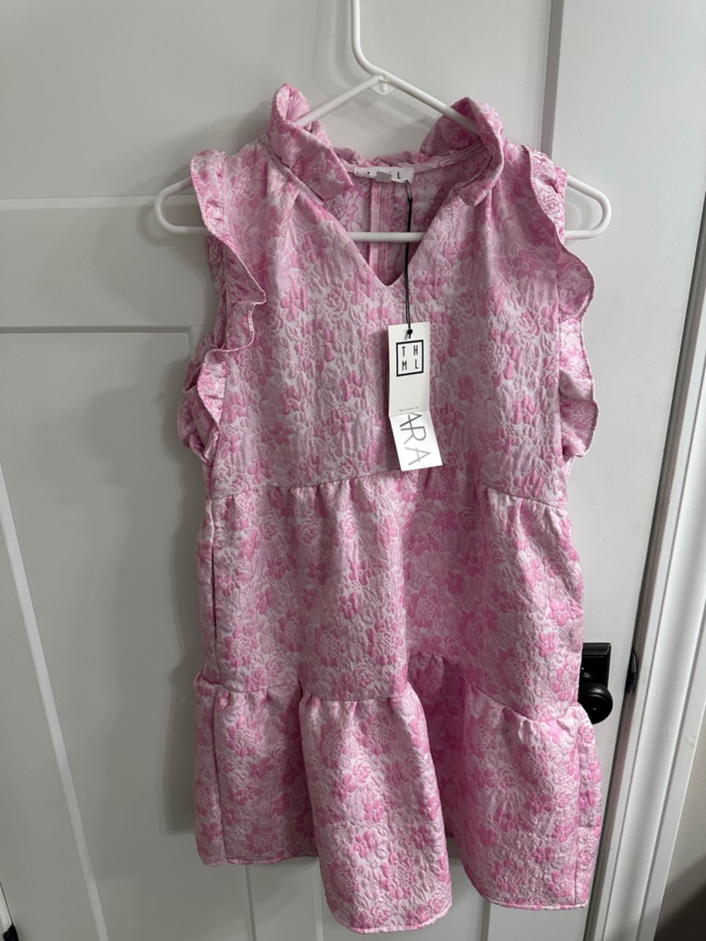 THML Pink Floral Print Dress